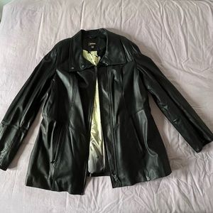 oversized danier leather jacket